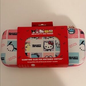 Hello Kitty Nintendo Switch Carrying Case - Pink, White, Light Blue